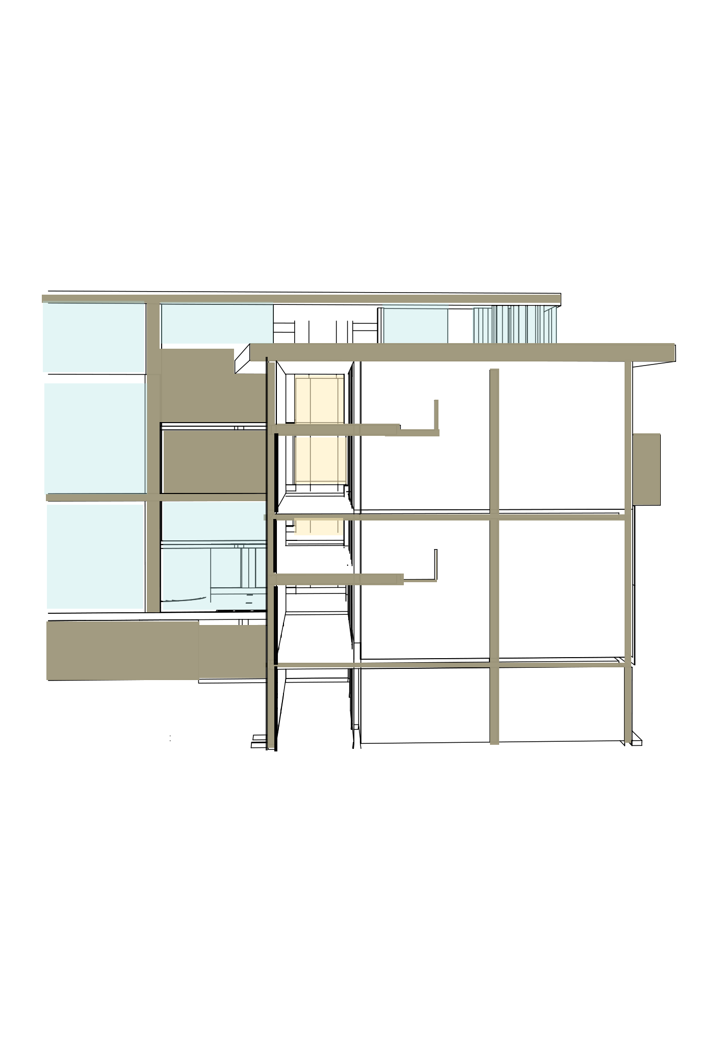 Building section drawing