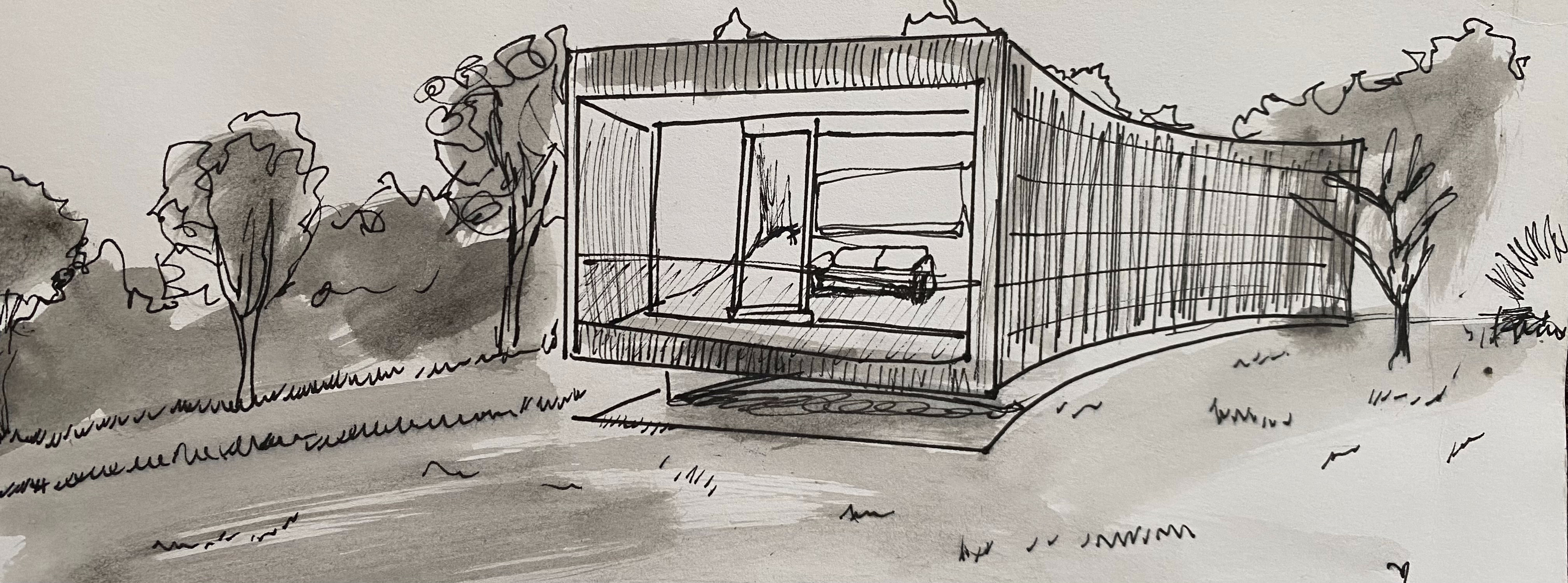 Glass pavilion concept