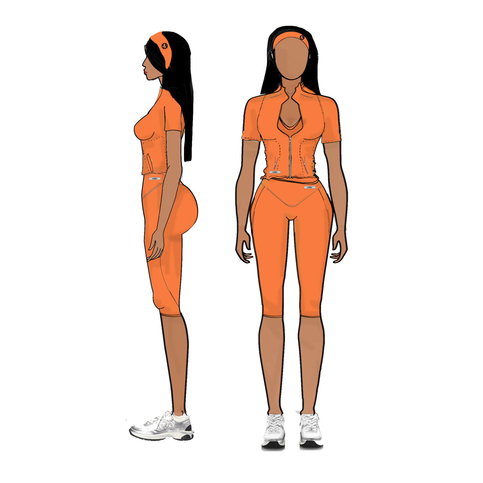 Saine orange colourway