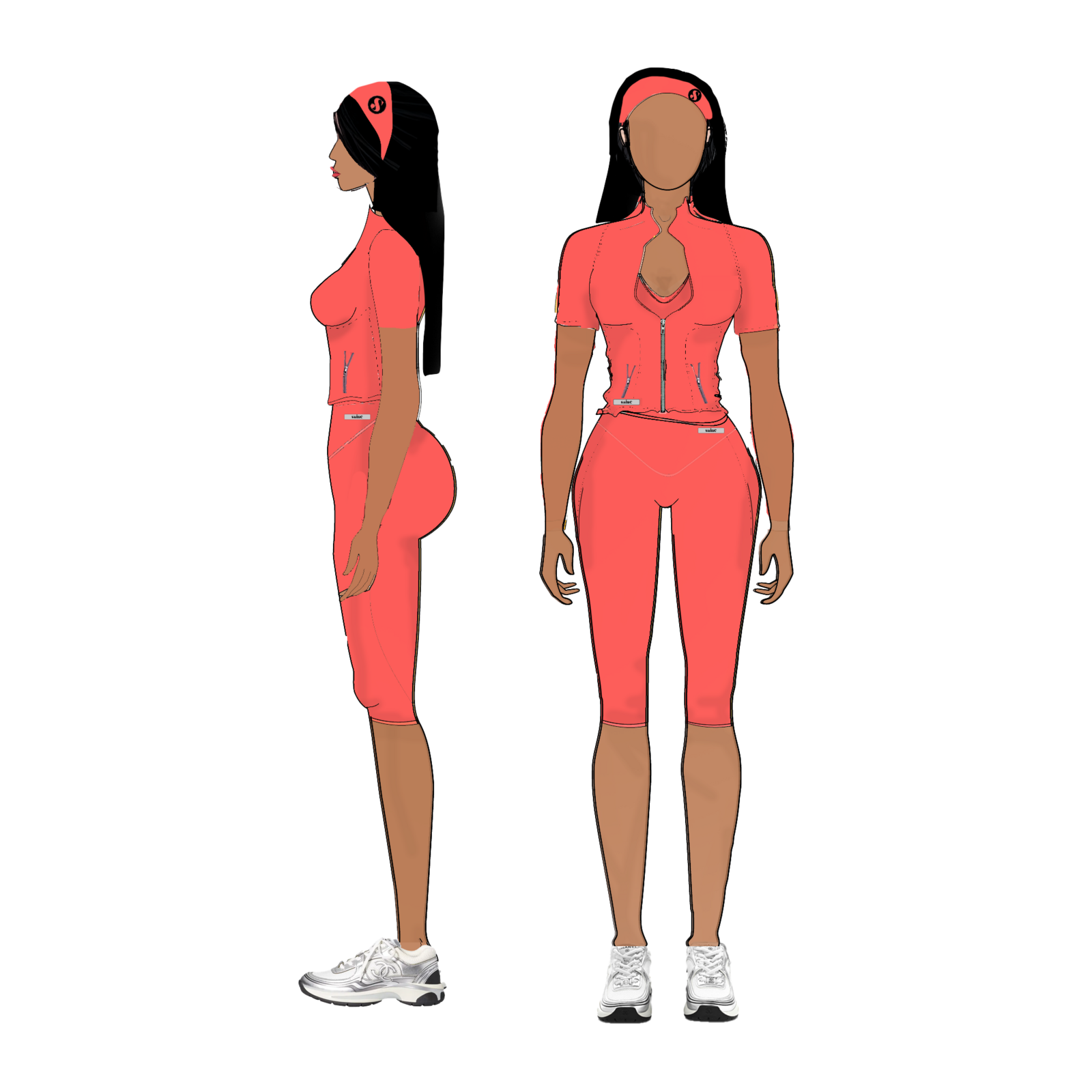 Saine pink colourway