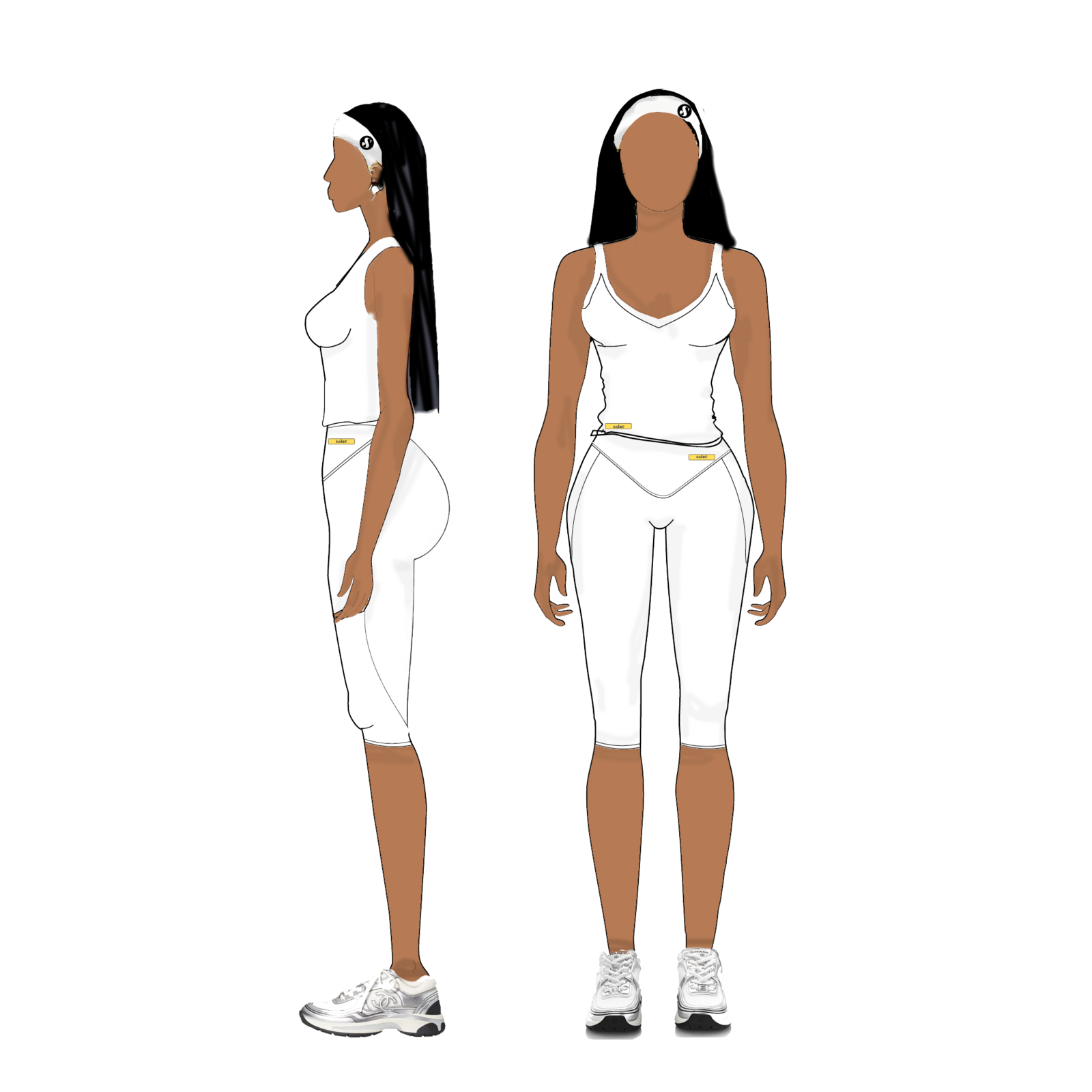 Saine white colourway