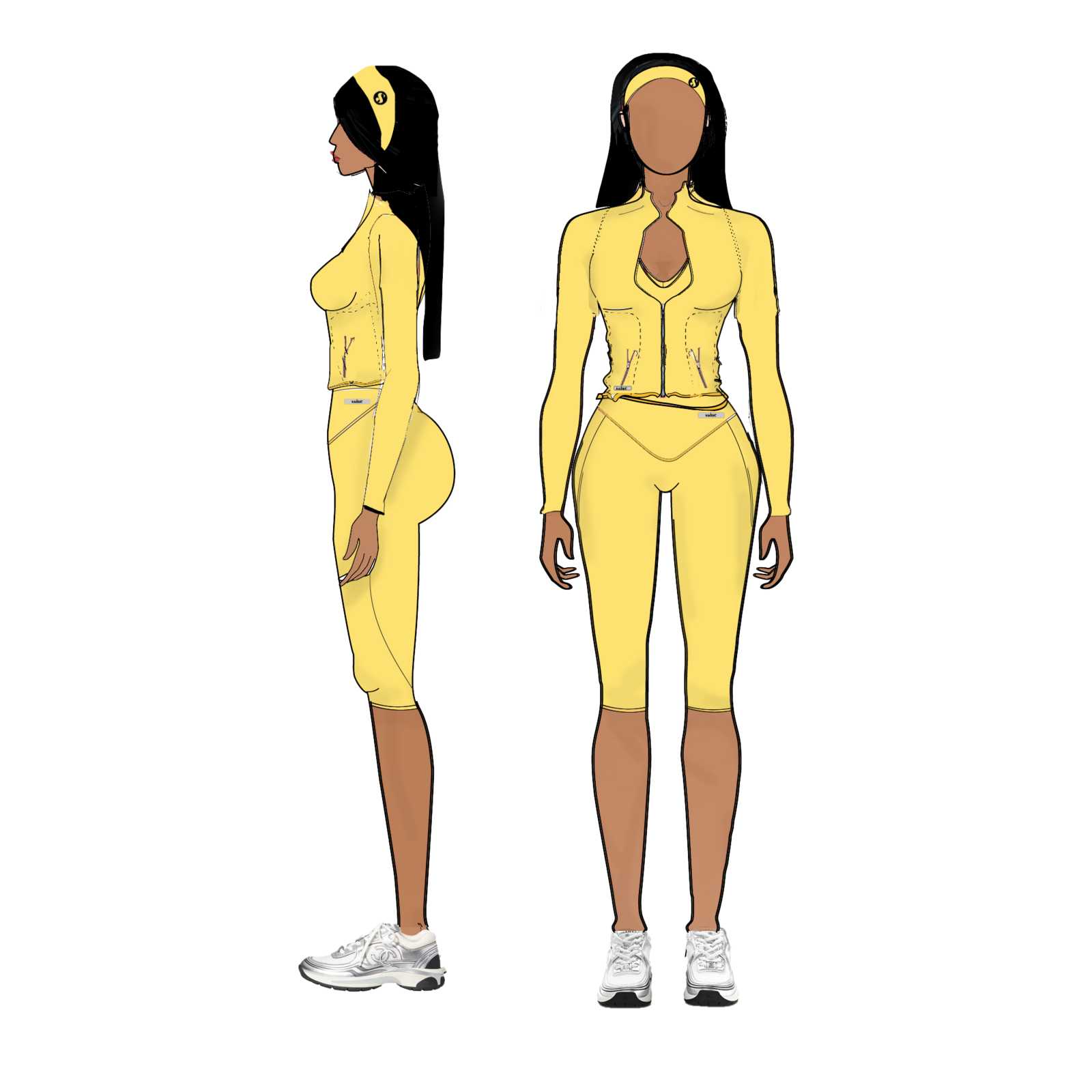 Saine yellow colourway